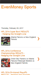 Mobile Screenshot of evenmoneysports.com
