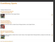 Tablet Screenshot of evenmoneysports.com